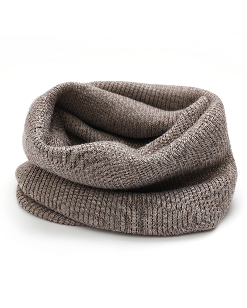 Cashmere Knit Neck-Warming Scarf