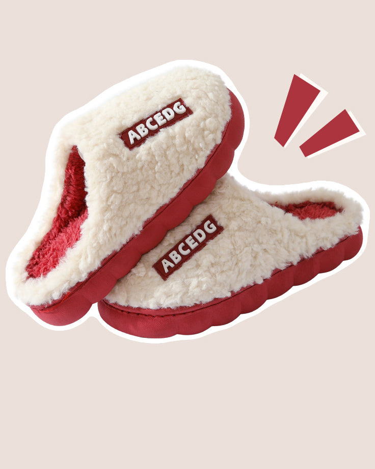 Indoor Home Thermal Non-Slip Thick-Soled Slippers