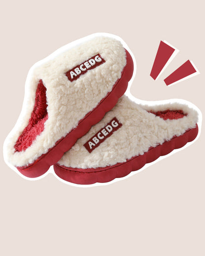 Indoor Home Thermal Non-Slip Thick-Soled Slippers
