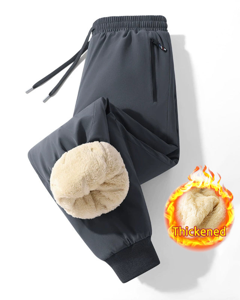 Big & Tall Men's Lamb Velvet Large Size Thickened Waterproof Windproof Pants M-6XL