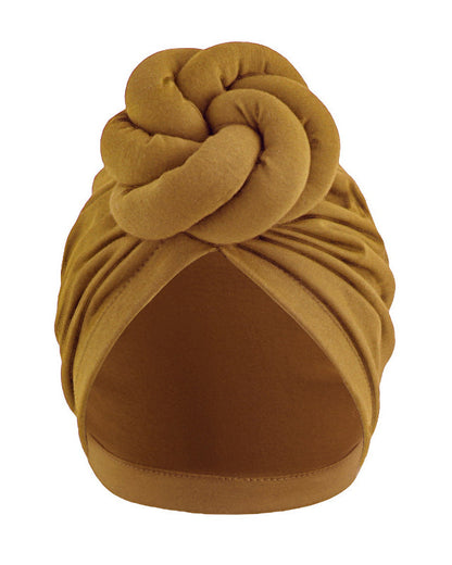Cotton Three-Dimensional Twisted Ball Headscarf Hat