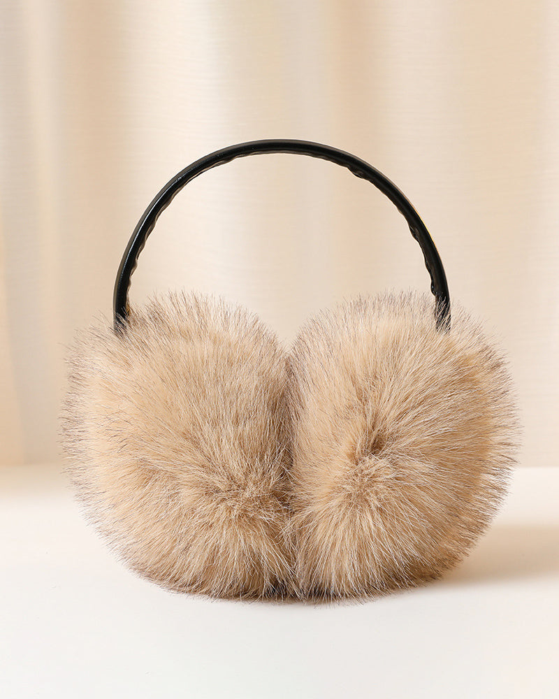 Faux Fox Fur Thickened Stretchy Earmuffs