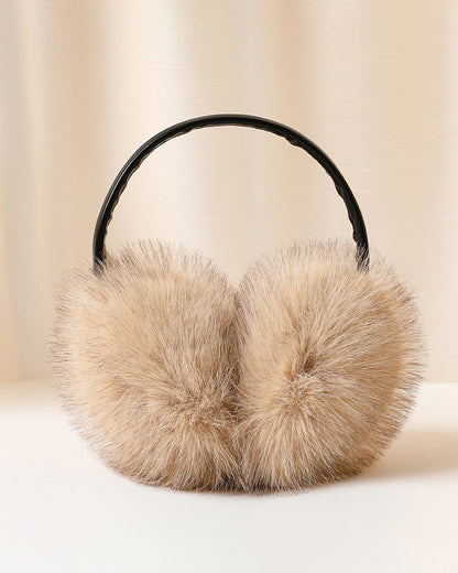 Faux Fox Fur Thickened Stretchy Earmuffs
