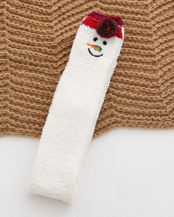 Fleece-lined and Thickened Christmas Over-the-knee Socks