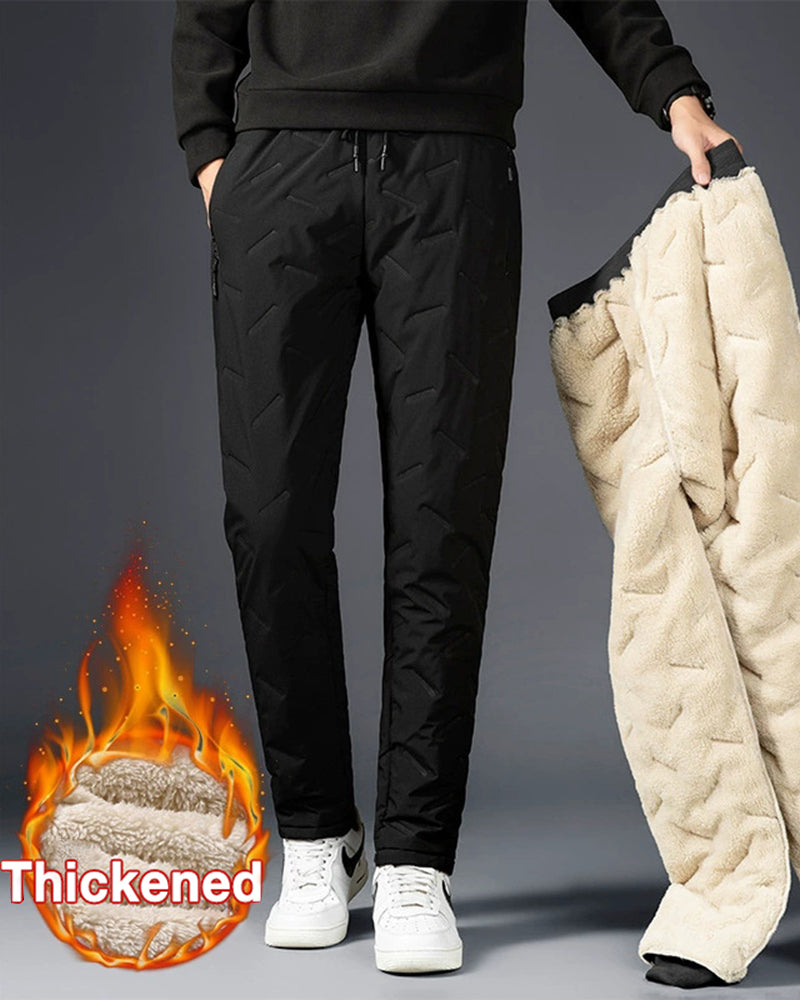 Big & Tall Men's Solid Color Down Pants Thickened Big Size Pants L-7XL