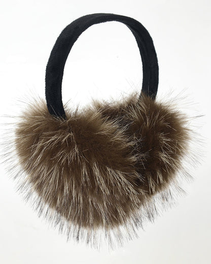 Raccoon Fur Windproof Cute Earmuffs