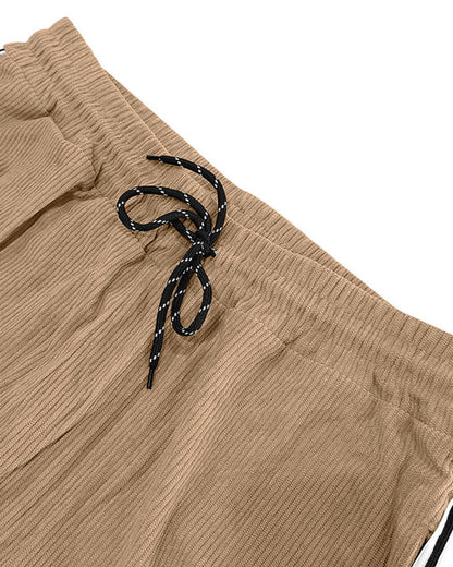 🔥50% Off Exclusive✨Big & Tall Men's Simple Strip Corduroy Sports Pants S-3XL