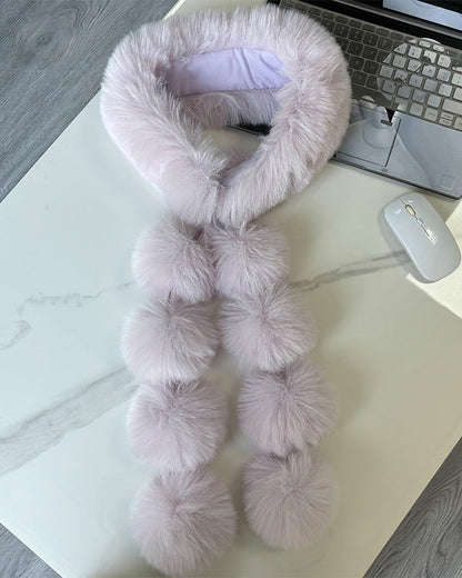 Magnetic Suction Imitation Fox All-match Scarf Light Luxury Shawl Plush Scarf