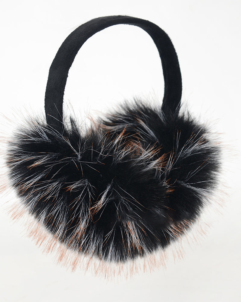 Raccoon Fur Windproof Cute Earmuffs