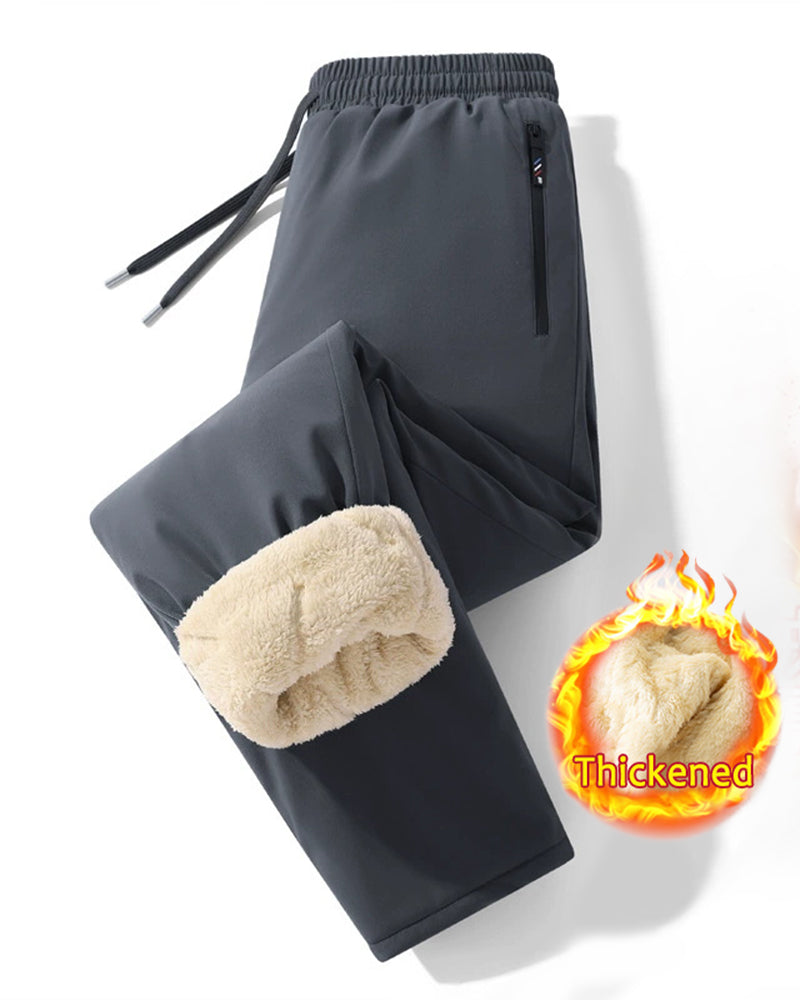 Big & Tall Men's Lamb Velvet Large Size Thickened Waterproof Windproof Pants M-6XL