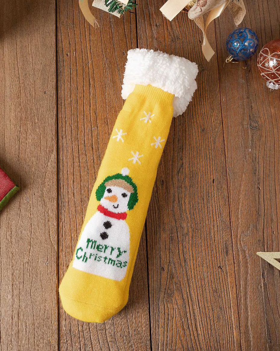 Fleece-lined and Thickened Christmas Lamb Wool Fun Socks