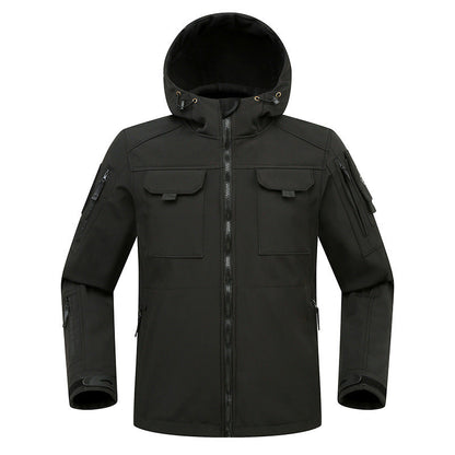 Men's Casual Hooded Hiking Jacket Warm Coat