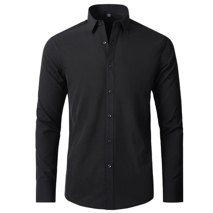 KZZ Men's Long Sleeve Dress Shirt Modern Slim Fit