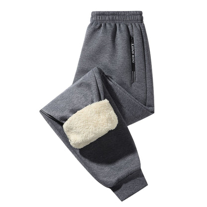 KZZ  Men's Casual Pants: Drawstring cuffs, zippered pockets,  men's casual pants.