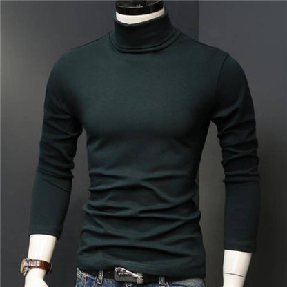 GGT Sculpted Style Men's Lightweight Pullover Top Slim Fit Turtleneck
