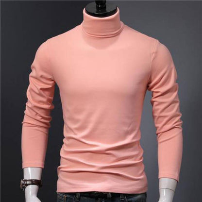 GGT Sculpted Style Men's Lightweight Pullover Top Slim Fit Turtleneck