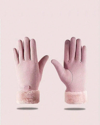 German Velvet Warm Gloves Outdoor Windproof Velvet Gloves Touch Screen Gloves