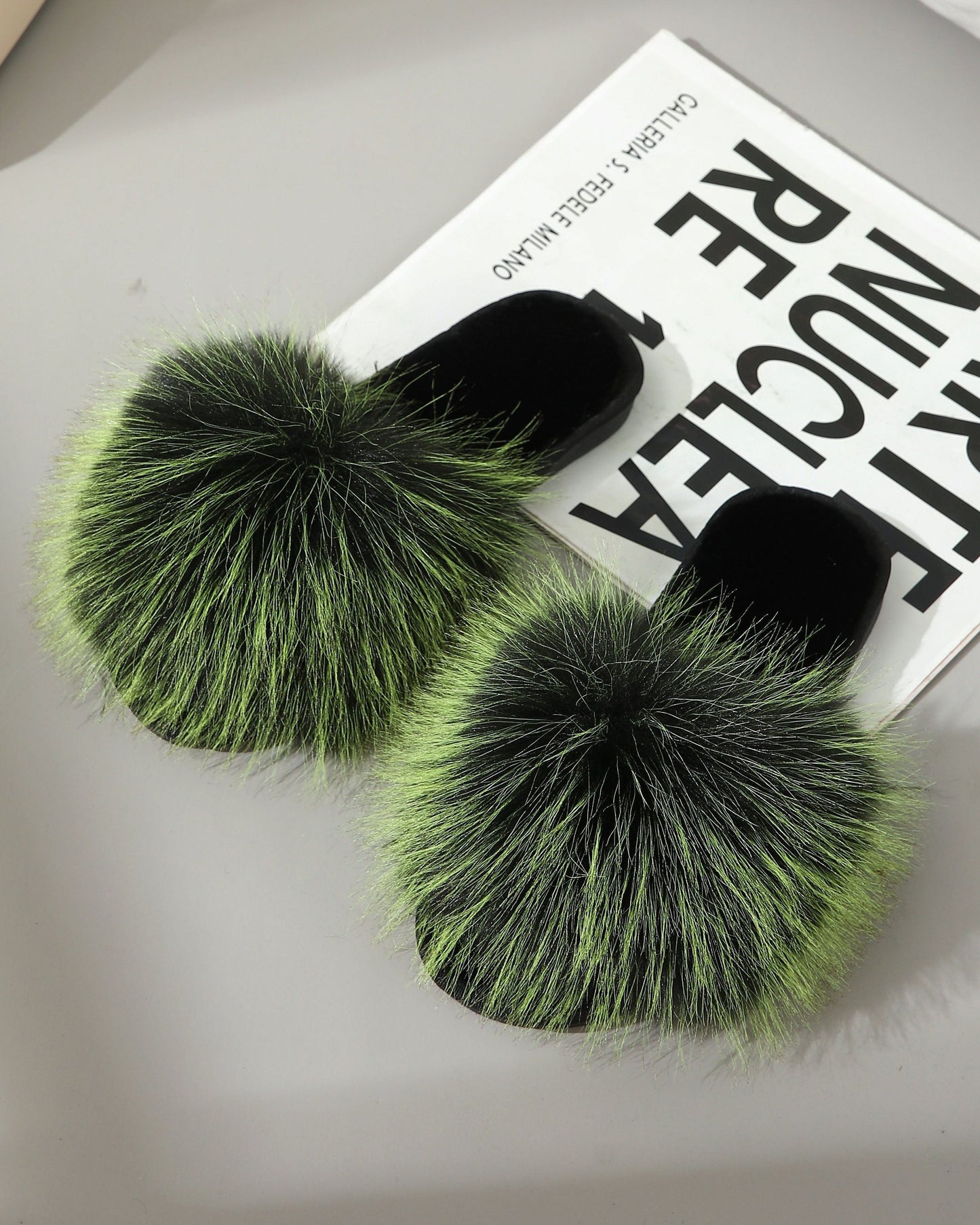 Fluffy Decor Home Slippers, Soft Sole Lightweight Slip On Cozy Slides